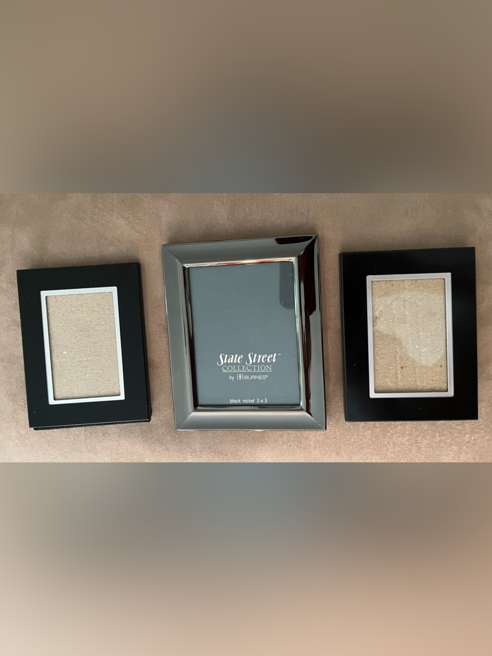 3 Metal Picture Frames